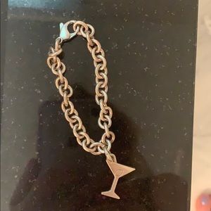 Tiffany martini charm bracelet